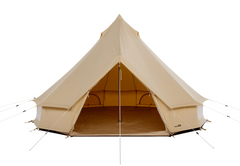 Sibley 5m Traveller Bell Tent – Cotton Tentex® PC28 Canvas, Waterproof, Family Camping & Glamping Tent, Sleeps 6–8
