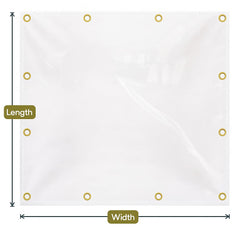 GlampTex Custom Clear PVC Tarpaulin Sheet