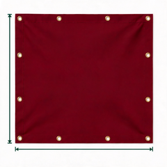 Heavy Duty Custom Vinyl Tarpaulin, Waterproof PVC Coated Outdoor Cover with Reinforced Grommets, Weatherproof Multi-Purpose Tarp for Garden, Patio, Industrial & Farming Spaces