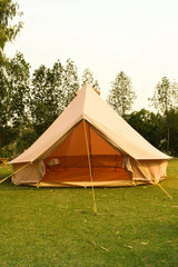5m Metre Cotton GlampTex 500-Ultimate Bell tent Pyramid Zipped-in- Groundsheet