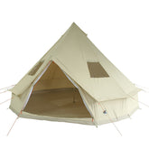 4m Metre Desert 8 - 8 Person Bell tent with Sewn-in-Groundsheet Waterproof