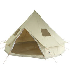 4m Metre Desert 8 - 8 Person Bell tent with Sewn-in-Groundsheet Waterproof