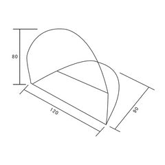 10T Soccer - Pop-up beach tent, wind blocker football goal, 120x90cm - Bell tents