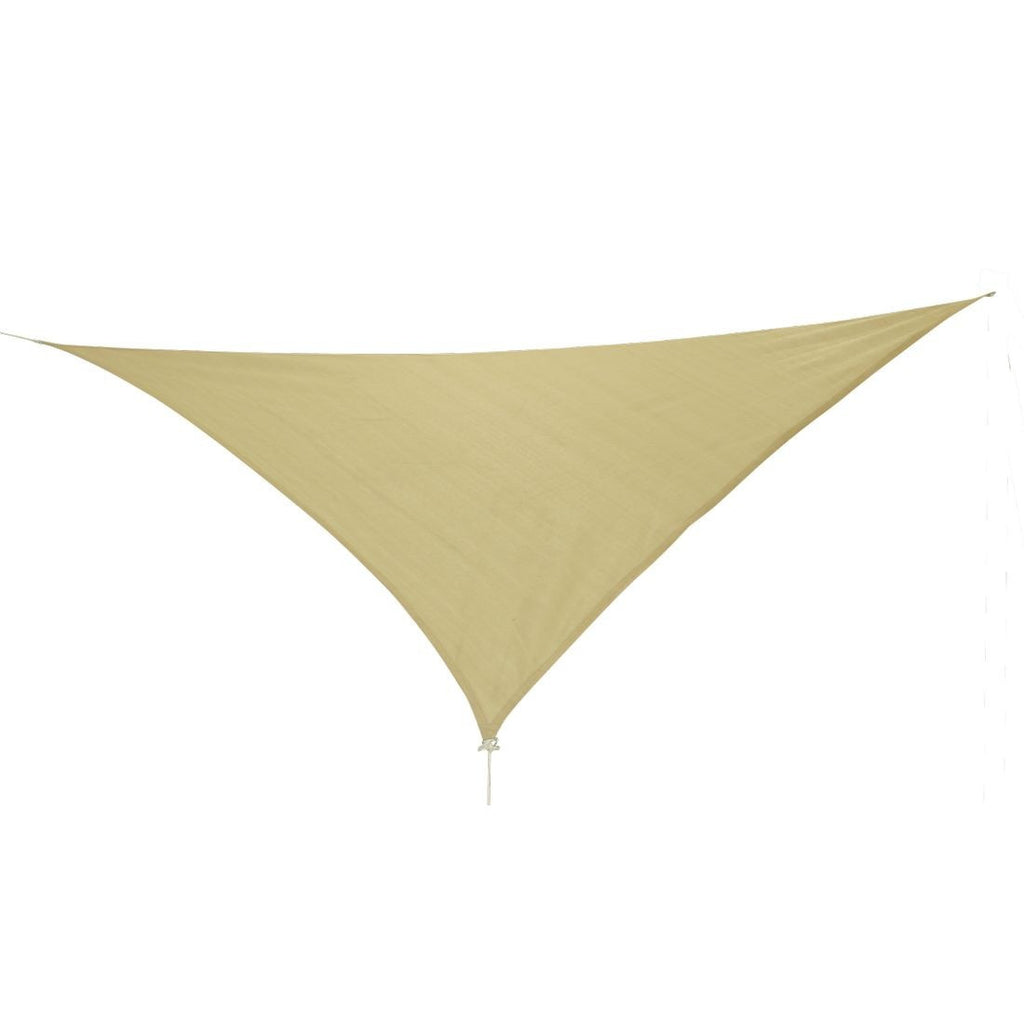 10T Emerson 500 - Triangle sun awning tarp, 500cm, knitted fabric, 90% UV-protection