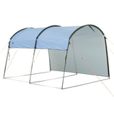 10T Addison - Tunnel-shaped gazebo 292x254x197cm, windand weather-proof, blue - Bell tents