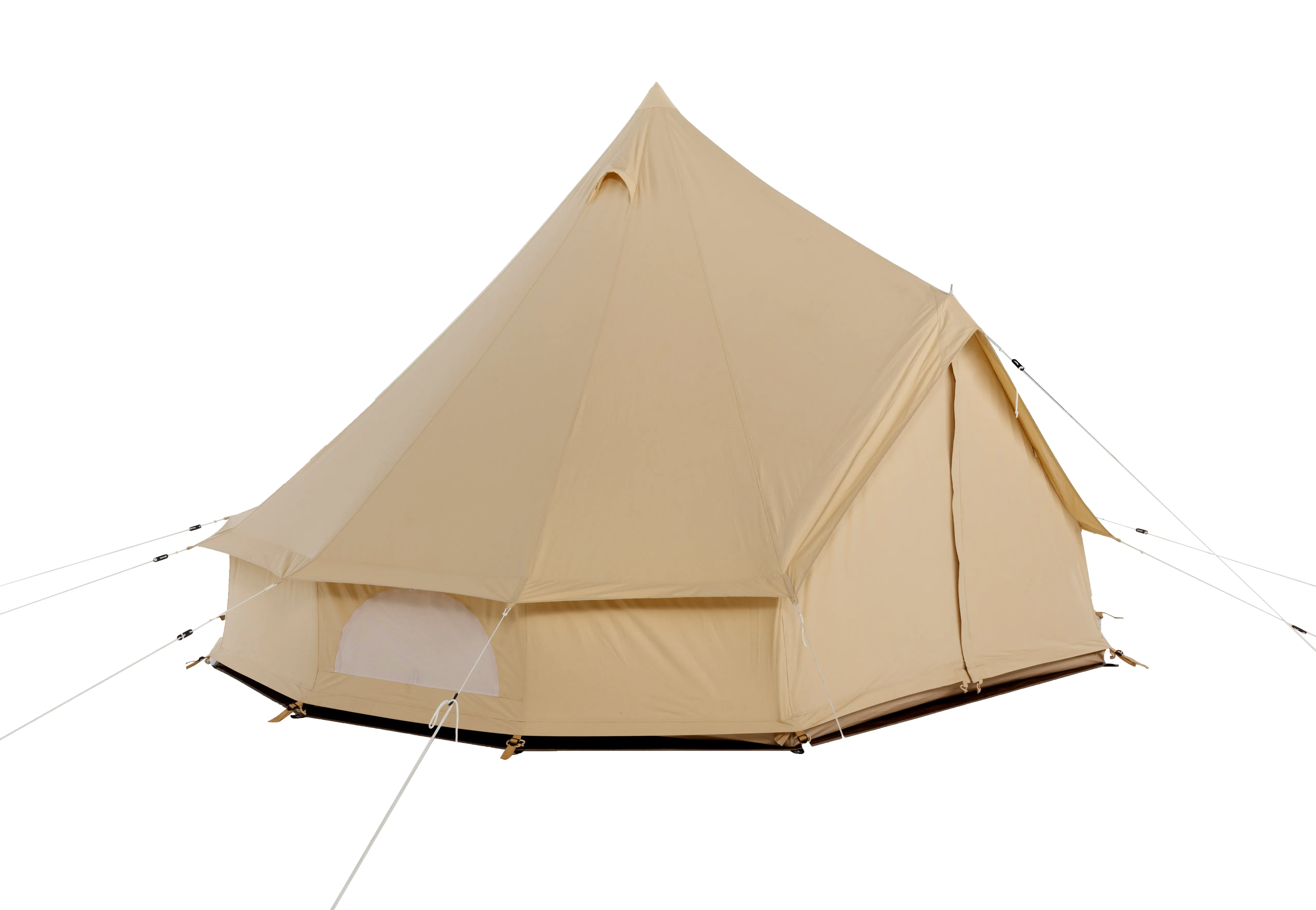 Sibley 5m Traveller Bell Tent – Cotton  Tentex® PC28 Canvas, Waterproof, Family Camping & Glamping Tent, Sleeps 6–8