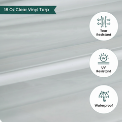 GlampTex Custom Clear PVC Tarpaulin Sheet