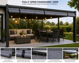 Outdoor Clear Vinyl Patio Curtain, Waterproof Oxford Fabric Gazebo Sidewall with PVC Windows, Heavy Duty Grommeted Weatherproof Enclosure Panel for Pergola, Patio, Porch & Outdoor Living Spaces (Copy)