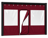 Outdoor Clear Vinyl Patio Curtain, Waterproof Oxford Fabric Gazebo Sidewall with PVC Windows, Heavy Duty Grommeted Weatherproof Enclosure Panel for Pergola, Patio, Porch & Outdoor Living Spaces (Copy)