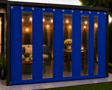 Outdoor Clear Vinyl Patio Curtain, Waterproof Oxford Fabric Gazebo Sidewall with PVC Windows, Heavy Duty Grommeted Weatherproof Enclosure Panel for Pergola, Patio, Porch & Outdoor Living Spaces