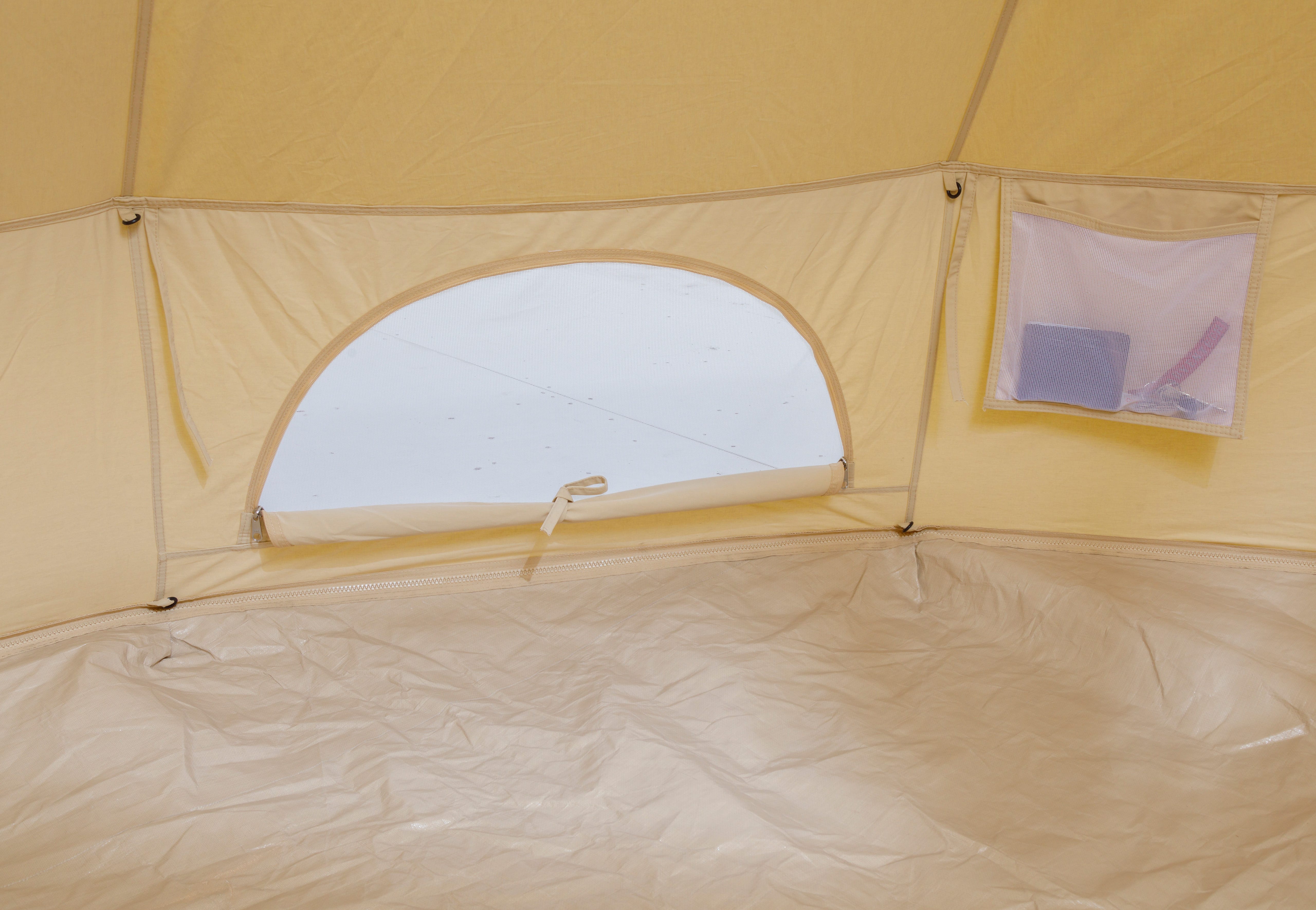 5 Metre GlampTex 500 Bell tent with Separate Groundsheet Waterproof