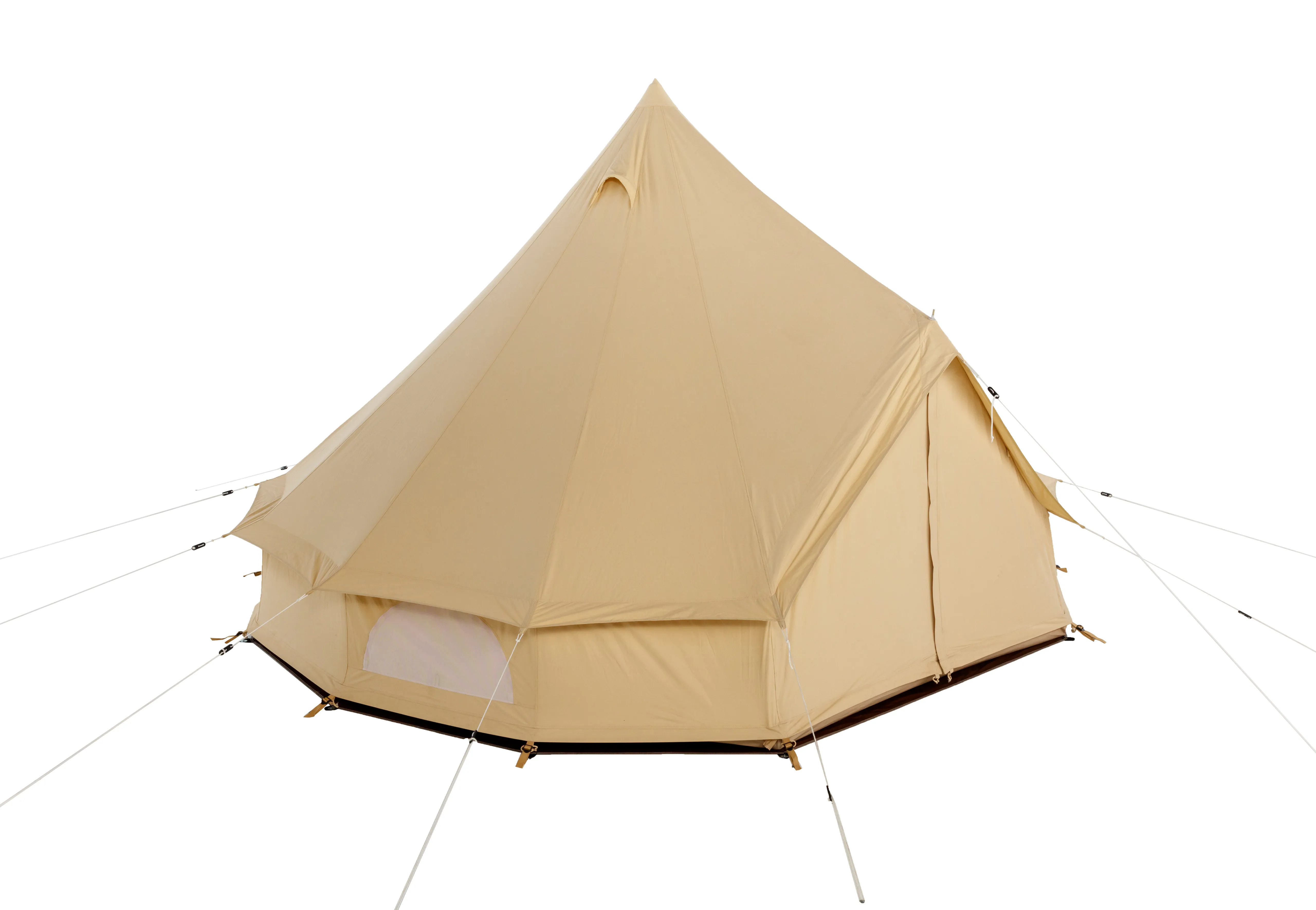 Sibley 5m Traveller Bell Tent – Cotton  Tentex® PC28 Canvas, Waterproof, Family Camping & Glamping Tent, Sleeps 6–8