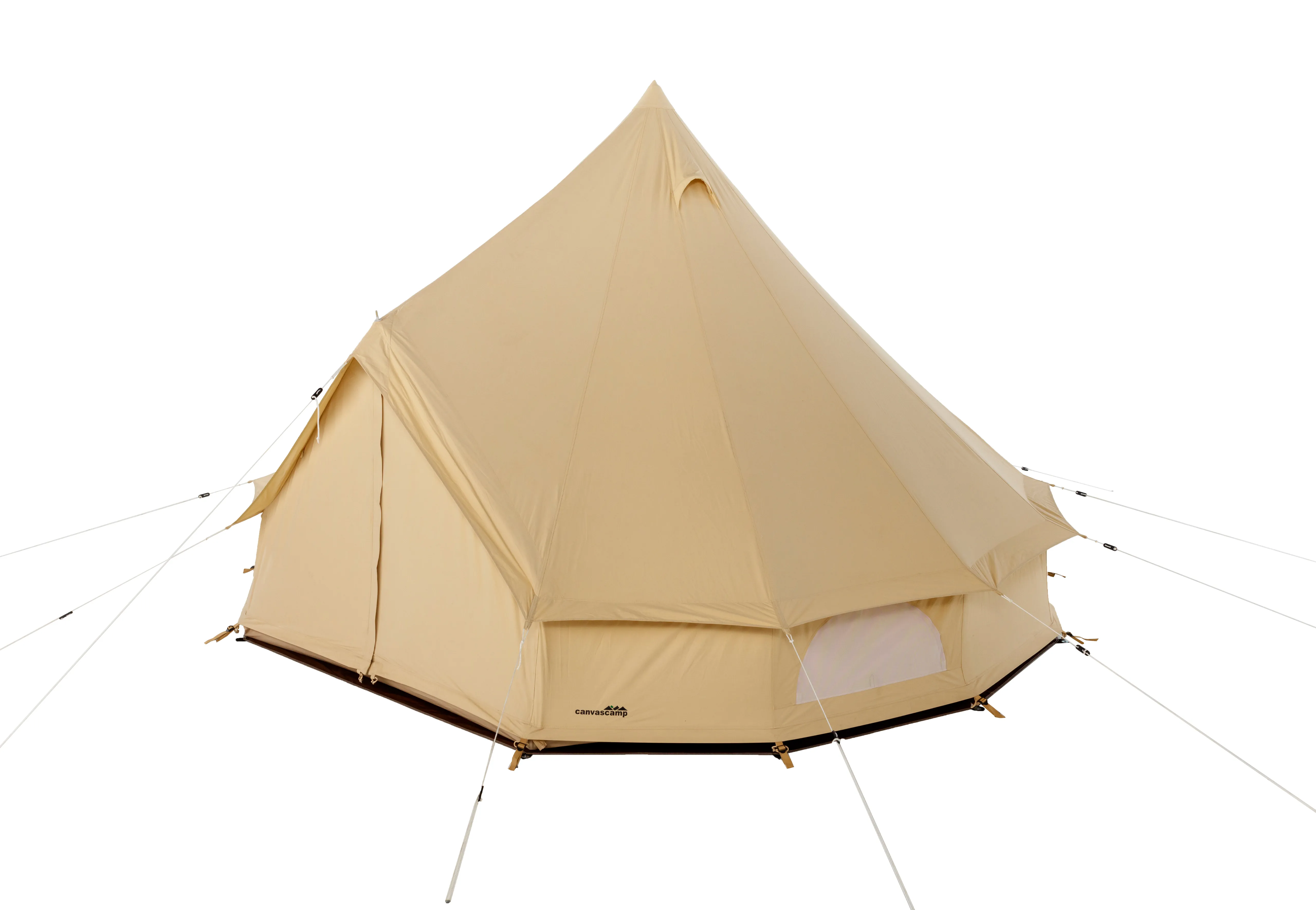 Sibley 5m Traveller Bell Tent – Cotton  Tentex® PC28 Canvas, Waterproof, Family Camping & Glamping Tent, Sleeps 6–8