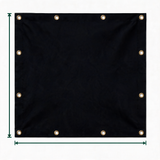 Heavy Duty Custom Vinyl Tarpaulin, Waterproof PVC Coated Outdoor Cover with Reinforced Grommets, Weatherproof Multi-Purpose Tarp for Garden, Patio, Industrial & Farming Spaces
