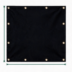 Heavy Duty Custom Vinyl Tarpaulin, Waterproof PVC Coated Outdoor Cover with Reinforced Grommets, Weatherproof Multi-Purpose Tarp for Garden, Patio, Industrial & Farming Spaces