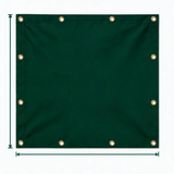 Heavy Duty Custom Vinyl Tarpaulin, Waterproof PVC Coated Outdoor Cover with Reinforced Grommets, Weatherproof Multi-Purpose Tarp for Garden, Patio, Industrial & Farming Spaces