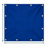 Heavy Duty Custom Vinyl Tarpaulin, Waterproof PVC Coated Outdoor Cover with Reinforced Grommets, Weatherproof Multi-Purpose Tarp for Garden, Patio, Industrial & Farming Spaces