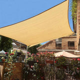Premium Cotton canvas Shade sail TARP III Natural beige  HH=2000mm
