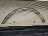 5m Bell tent 10-person pyramid round with zipped in ground sheet