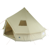 4m Metre Desert 8 - 8 Person Bell tent with Sewn-in-Groundsheet Waterproof