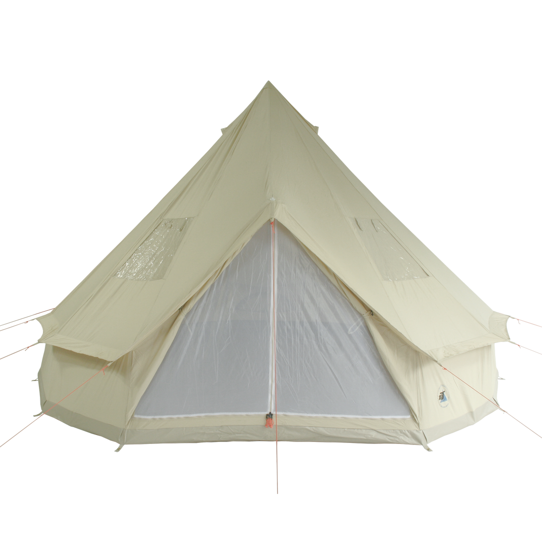 4m Metre Desert 8 - 8 Person Bell tent with Sewn-in-Groundsheet Waterproof