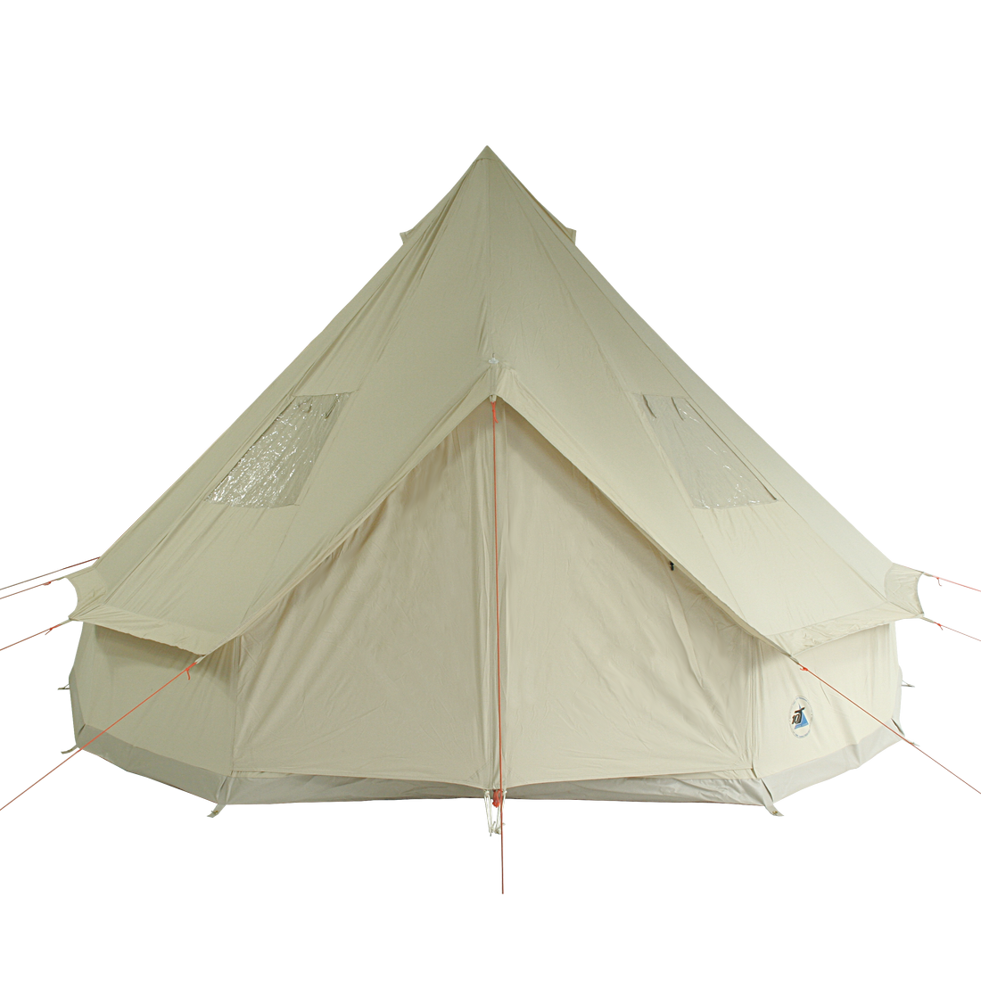 4m Metre Desert 8 - 8 Person Bell tent with Sewn-in-Groundsheet Waterproof