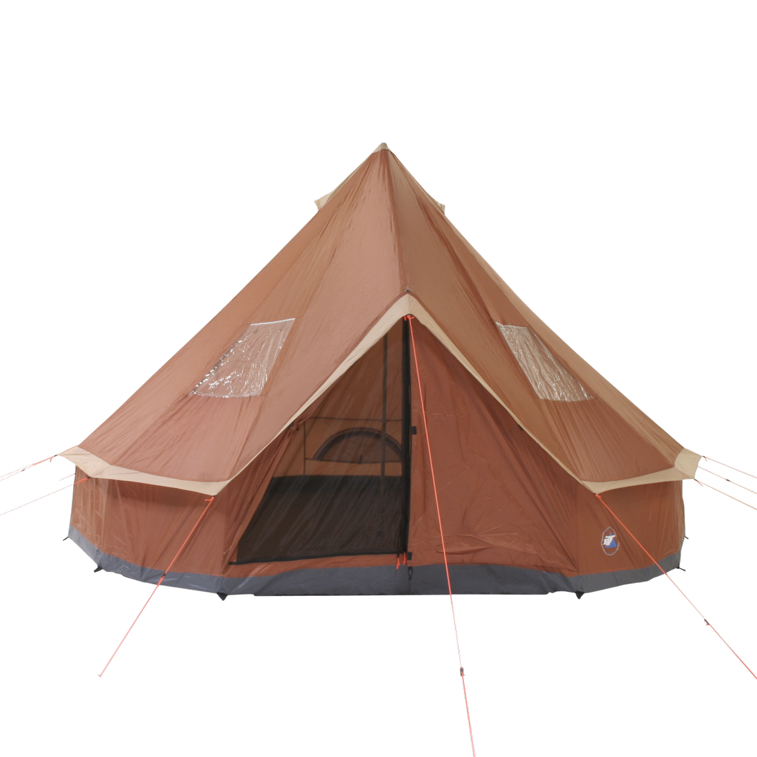 10T Mojave 400 - 4m Bell tent 8-person pyramid round with sewn in ground sheet - Bell tents