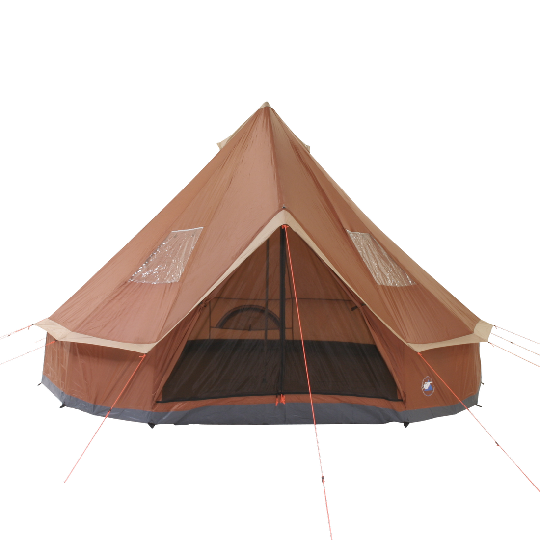 10T Mojave 400 - 4m Bell tent 8-person pyramid round with sewn in ground sheet - Bell tents