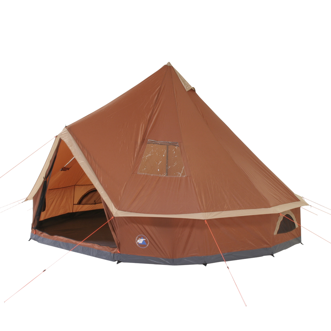 10T Mojave 400 - 4m Bell tent 8-person pyramid round with sewn in ground sheet - Bell tents