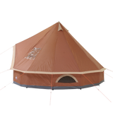 10T Mojave 400 - 4m Bell tent 8-person pyramid round with sewn in ground sheet - Bell tents