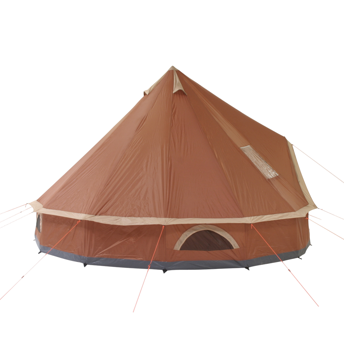 10T Mojave 400 - 4m Bell tent 8-person pyramid round with sewn in ground sheet - Bell tents