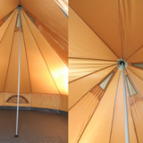 10T Mojave 400 - 4m Bell tent 8-person pyramid round with sewn in ground sheet - Bell tents