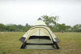 12 Person Tipi Tent tunnel tent with pyramid living area and canopy with Zipped in Groundsheet