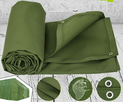UK Green Canvas Heavy Duty Cotton Tarpaulin Cover Boat Log Store Roofing Sheets