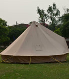 5m Metre GlampTex 500-Ultimate Bell tent Pyramid round Zipped-in- Groundsheet