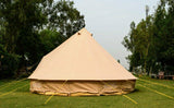 5m Metre Cotton GlampTex 500-Ultimate Bell tent Pyramid Zipped-in- Groundsheet