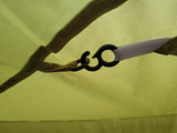 4m Bell tent 8-person Olive pyramid round with zipped in ground sheet