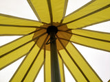 4m Bell tent 8-person Olive pyramid round with zipped in ground sheet