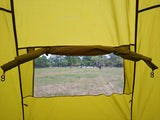 4m Bell tent 8-person Olive pyramid round with zipped in ground sheet