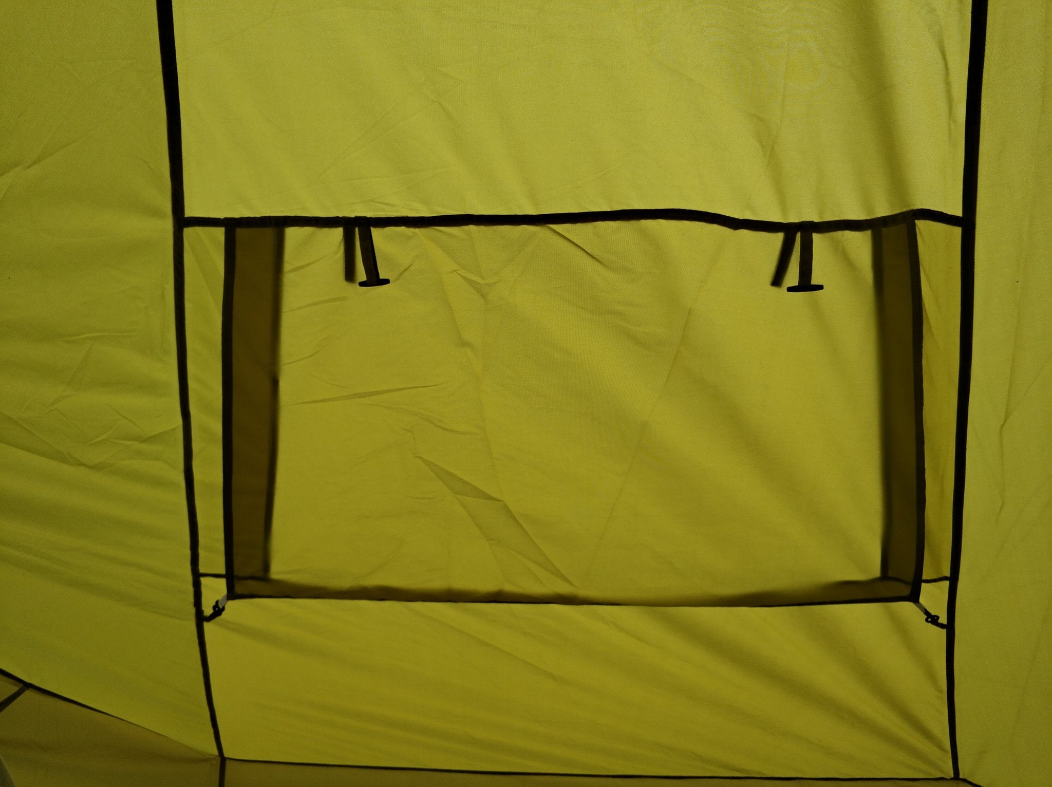 4m Bell tent 8-person Olive pyramid round with zipped in ground sheet