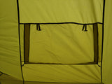 4m Bell tent 8-person Olive pyramid round with zipped in ground sheet