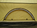 4m Bell tent 8-person Olive pyramid round with zipped in ground sheet