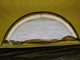 4m Bell tent 8-person Olive pyramid round with zipped in ground sheet