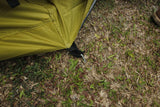 4m Bell tent 8-person Olive pyramid round with zipped in ground sheet