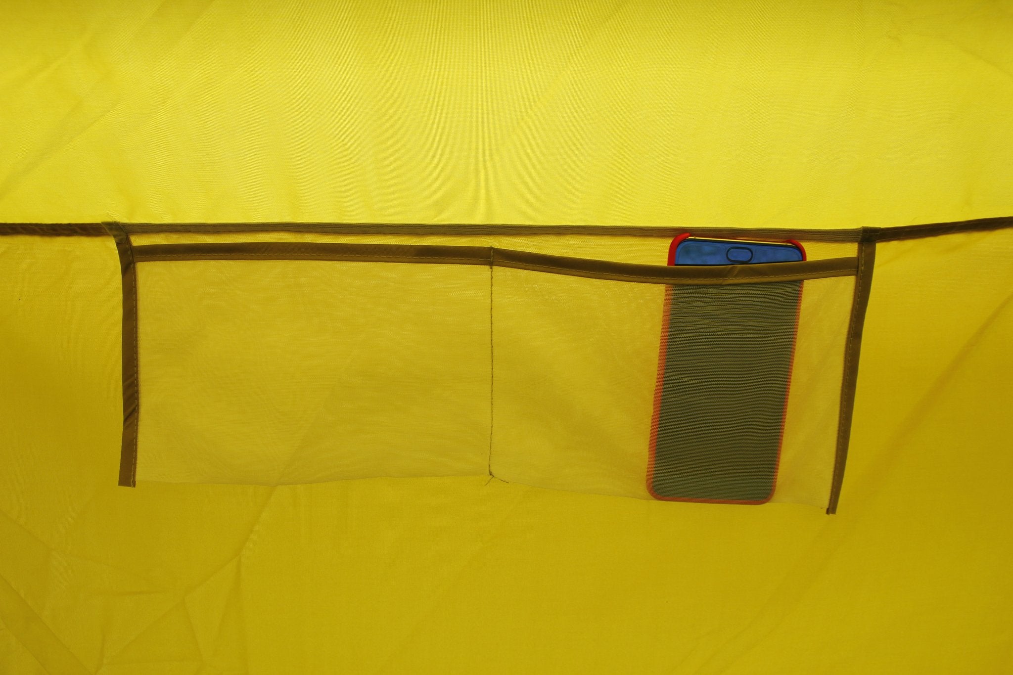 4m Bell tent 8-person Olive pyramid round with zipped in ground sheet