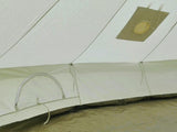 5m Bell tent 10-person pyramid round with zipped in ground sheet