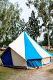 5m Metre GlampTex TC 500 - Ultimate Turquoise and Cream Bell tent with Zipped-in- Groundsheet Waterproof