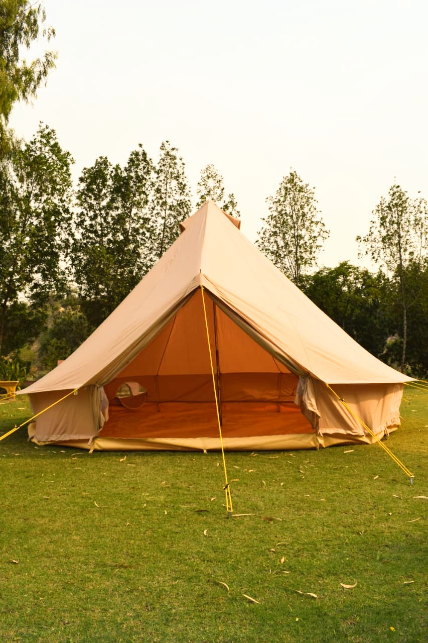 round canvas tent 5m Bell tent 10-person pyramid round with zipped in ground sheet – Bell tents