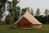 5m Bell tent 10-person pyramid round with zipped in ground sheet