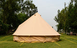 5m Bell tent 10-person pyramid round with zipped in ground sheet